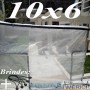 Lona Transparente Cristal 400micras América 10x6 + 32 Elásticos LonaFlex 15cm